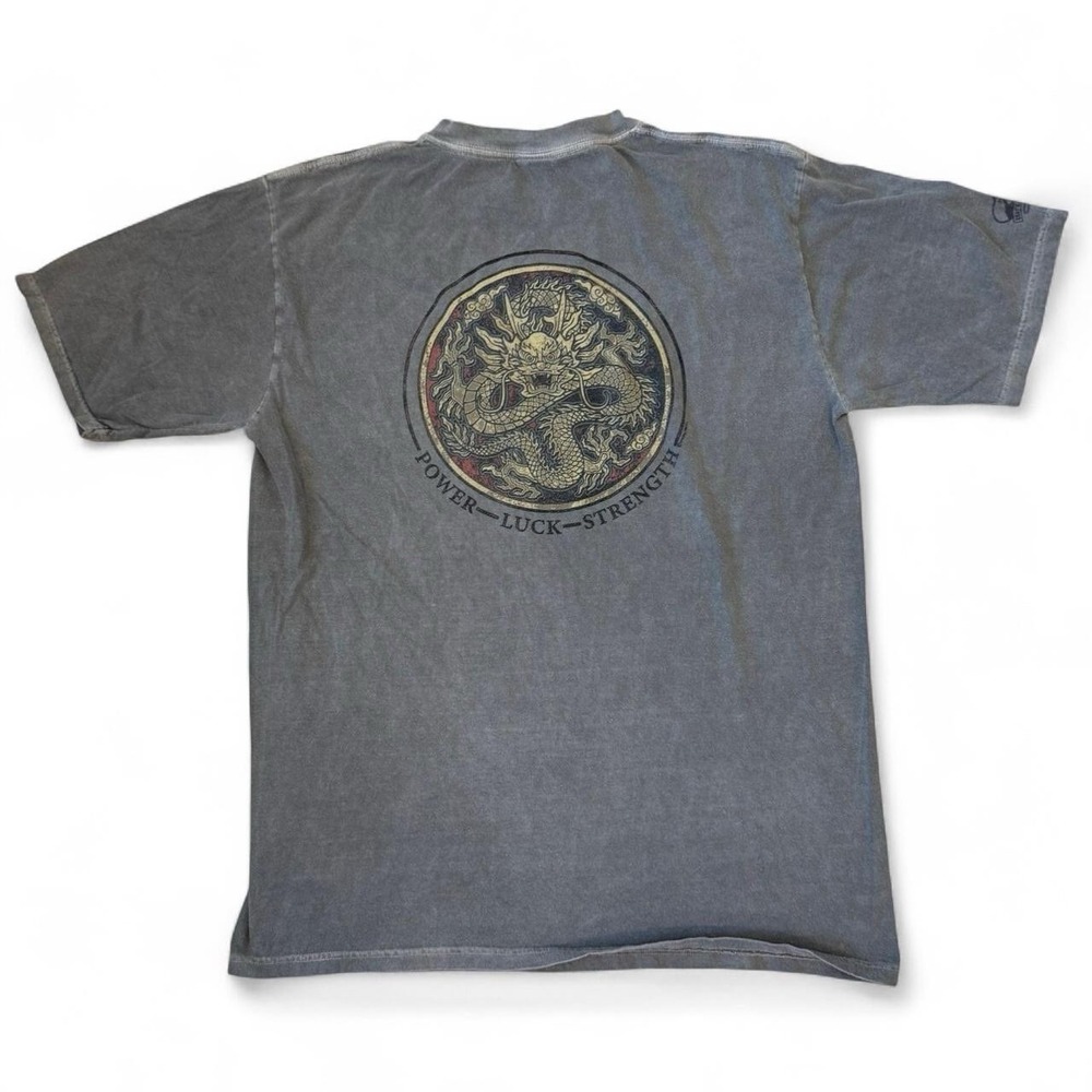 Crazy Shirts Hawaii Crater Dyed Dragon T-Shirt Adult Size Large Skater Grunge
